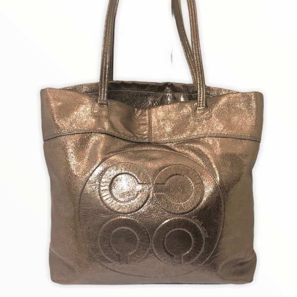 COACH JULIA OP ART Leather TOTE HANDBAG #14967 - Picture 1 of 16